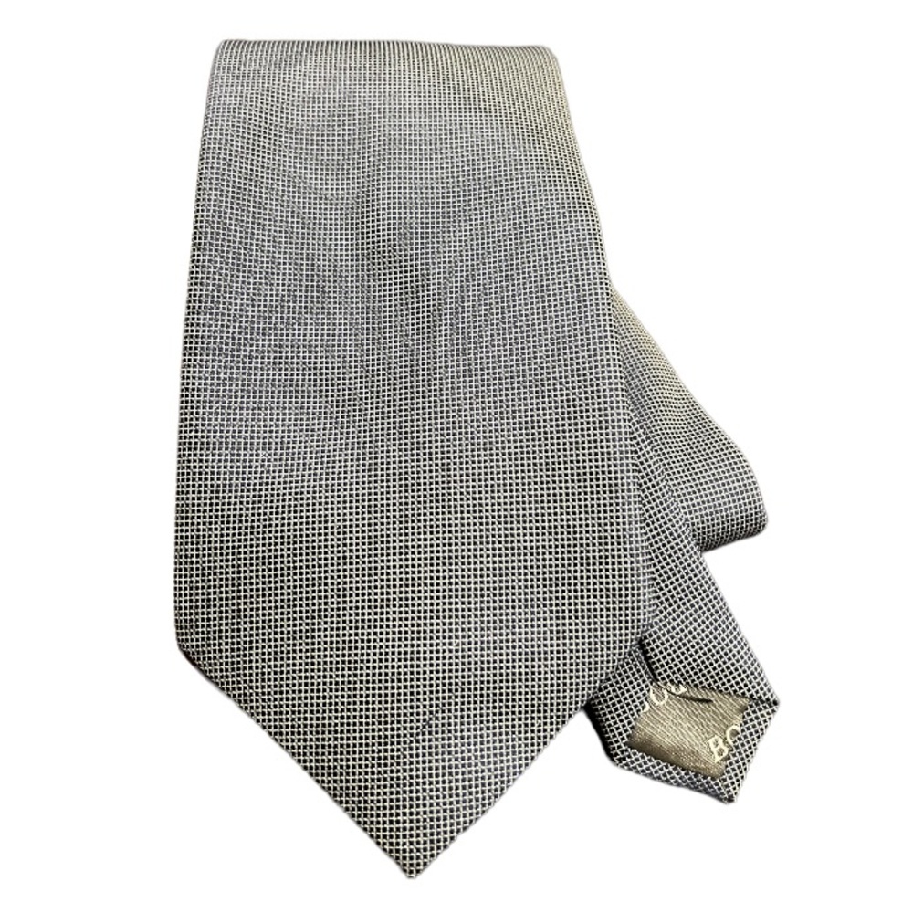Hugo boss blue silk tie